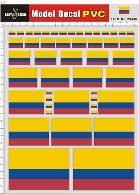 20438-Gp8 哥伦比亚 Colombia PVC遥控车壳不干胶贴纸现货