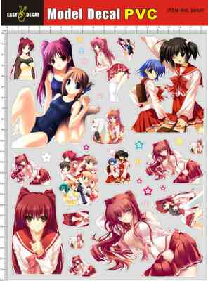 20047-A40927 To Heart 2向坂环遥控车壳白底防水不干胶贴纸