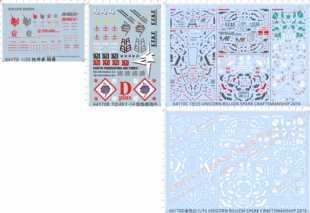 64170 rx-0 unicorn 独角兽胸像 UNICORN BILLION SPARK CRAF水贴