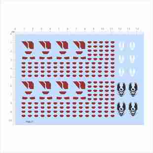 79677无比例HALO UNSC无尽号INFINITY鹈鹕号运输机船模型水贴2403