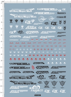 62935-2702 HG GNHW-M Arios 全装备堕天使最终武装决战式样水贴1
