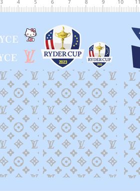 76807整版水贴 奢侈 KT 国旗 美国 HelloKitty车钥匙徽章 2312