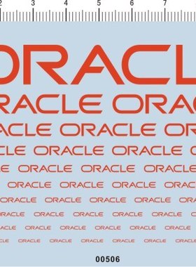 00506-A2106  ORACLE 模型车水贴纸