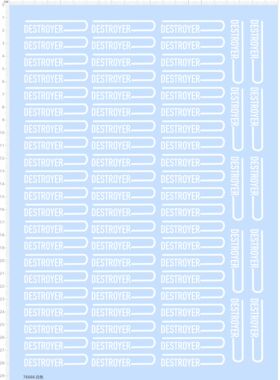 76666整版 DESTROYER 01 模型定制打印2312水贴纸