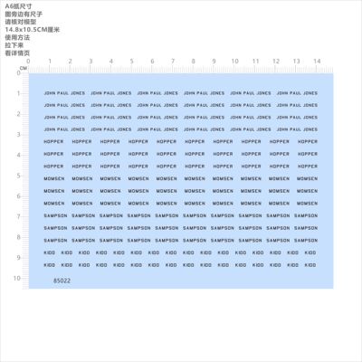 85022比例模型水贴 JOHN HOPPER KIDD MOMSEN SAMPSON 舰名现货