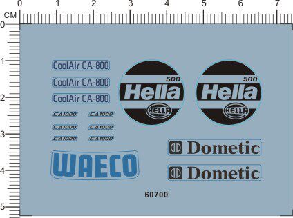 60700-A2914 hella coolair ca-800 ca1000 waeco dometic 水贴