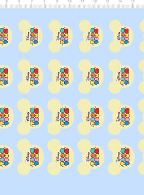 76131 tsum 整版水贴 迪士尼 熊仔考拉模型水贴定制打印2311