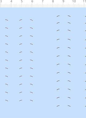 75914整版水贴 0923眉毛 手办娃娃模型水贴定制打印2310