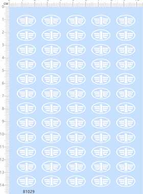 81029整版胶 无比例 解放卡车  水贴纸模型车定做订做定制水转印