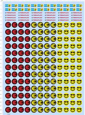 77467整版胶 TERAFLEX KC BILSTEIN 模型水贴笑脸定制打印2402