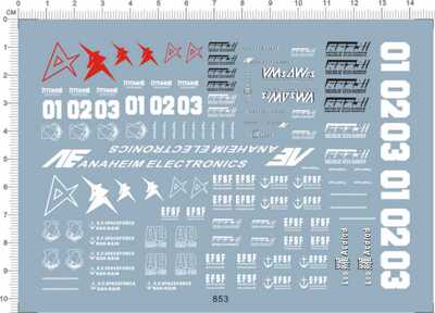 853-2E15 TITANS EFSF AD KARABA new niu v锣牛数字编号gd水贴纸