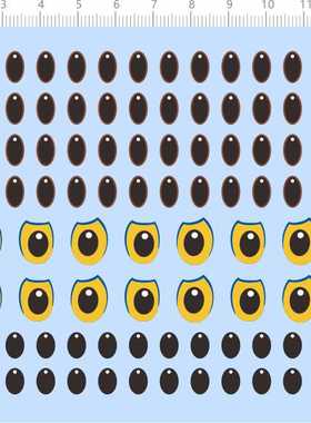 81632整版胶无比例mini zimomo水贴纸模型娃娃手办公仔粘土人偶 A