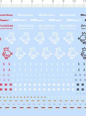 77885水贴ysjj rocket bunny pandem 6666模型车whllis火箭兔2402