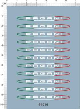 64016-A4216 pagani 帕加尼 标志水贴纸