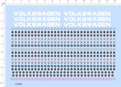 75606适用于benzm3m4雷克萨斯奥迪丰田爱心轮毂模型车水贴2310