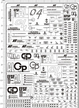 4566-@406  MG RX-78 GP-04 GP04 GP04G GP-04G gd金属贴2