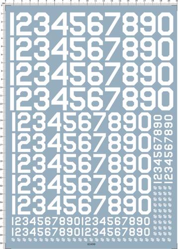 63499-B2407   USA SU 美军苏联俄罗斯数字模型水贴纸