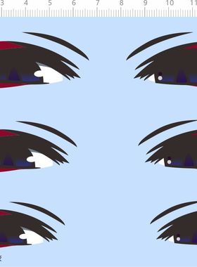 72354 整版胶 酒吞童子(Fate) 人物 眼睛水贴纸  现货