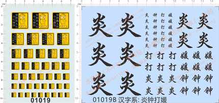 01019汉字系炎钟打媛加菲猫 别跟我太近 小心我扁你 模型车水贴纸