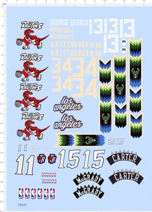 grady 数字篮球nba 恐龙暴龙模型水贴定制打印2310 RapTors 75577