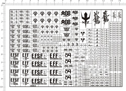 4983-@113 MG efsf aeug unt spacy z g06 小松原博之gd金属贴纸1