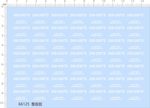 66125整版胶 DIGI-DIGITS游戏机贴比例模型剪纸水贴纸定做订做