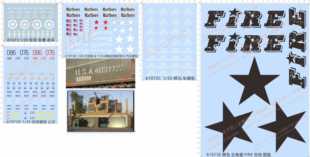 61973悍马常州公交美国美军星星tank吉普万宝路FIRE BRIGADE水贴