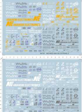 64191 MG MSZ-006-3S Z STRIKE Z gd水贴纸 少量批量定做订做2