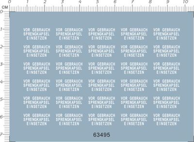 63495整版vor gebrauch sprengkapsel einsetzen使用前插入引爆器