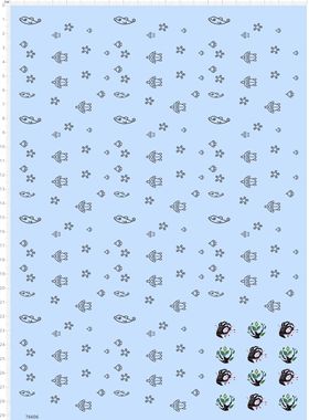 76606鲸鱼海龟整版胶 海洋列车 树木 鬼手沾血 动漫货车模型2312