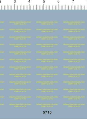 5710-603# grenade hand frag delay m67 comp b 02 752水贴现货