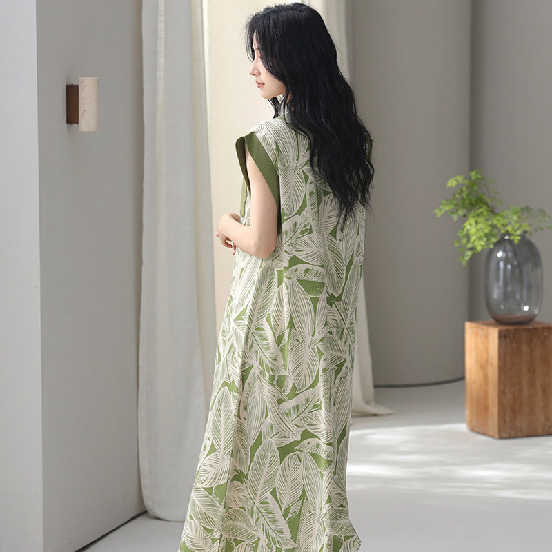 带胸垫睡裙女夏季款纯棉无袖背心连衣裙薄款加大码条纹全棉家居服,女装/女士精品,真丝上装,淘宝优惠券,粉丝福利购,淘宝优惠卷