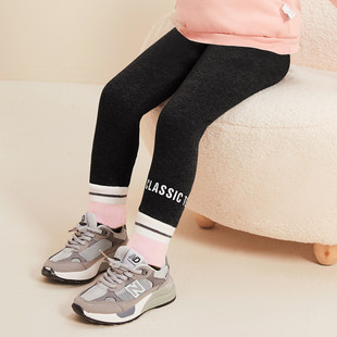 精典泰迪秋冬季加绒加厚保暖打底裤女童裤子儿童一体绒长裤