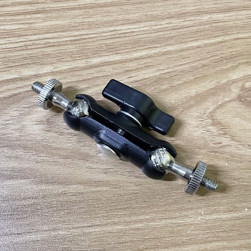 适用于手机金属直播替换支架万向三脚架豌豆360云台转接头配件1/4
