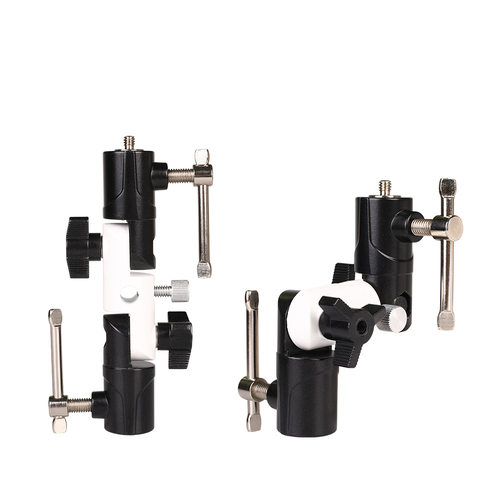 三节独立可调U型闪光灯座三脚架/灯架整体金属灯座三节式支架