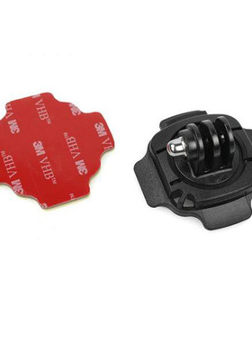 适用于Gopro Hero运动相机 360度旋转头盔固定底座 含3M胶 GP124
