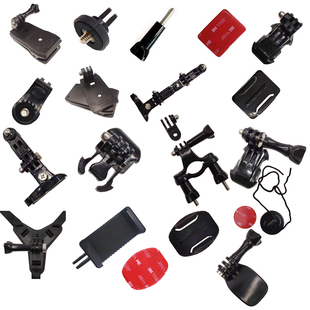 gopro配件运动相机快拆底座转接头背包夹卡扣连接件头盔固定支架