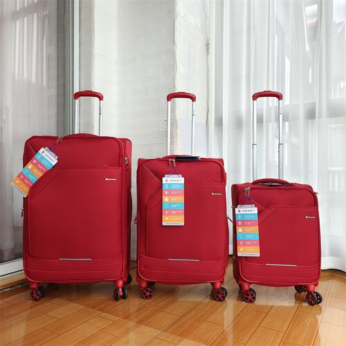 SOONET20寸登机箱24寸牛津布拉杆箱28寸帆布托运箱扩容防爆拉链箱