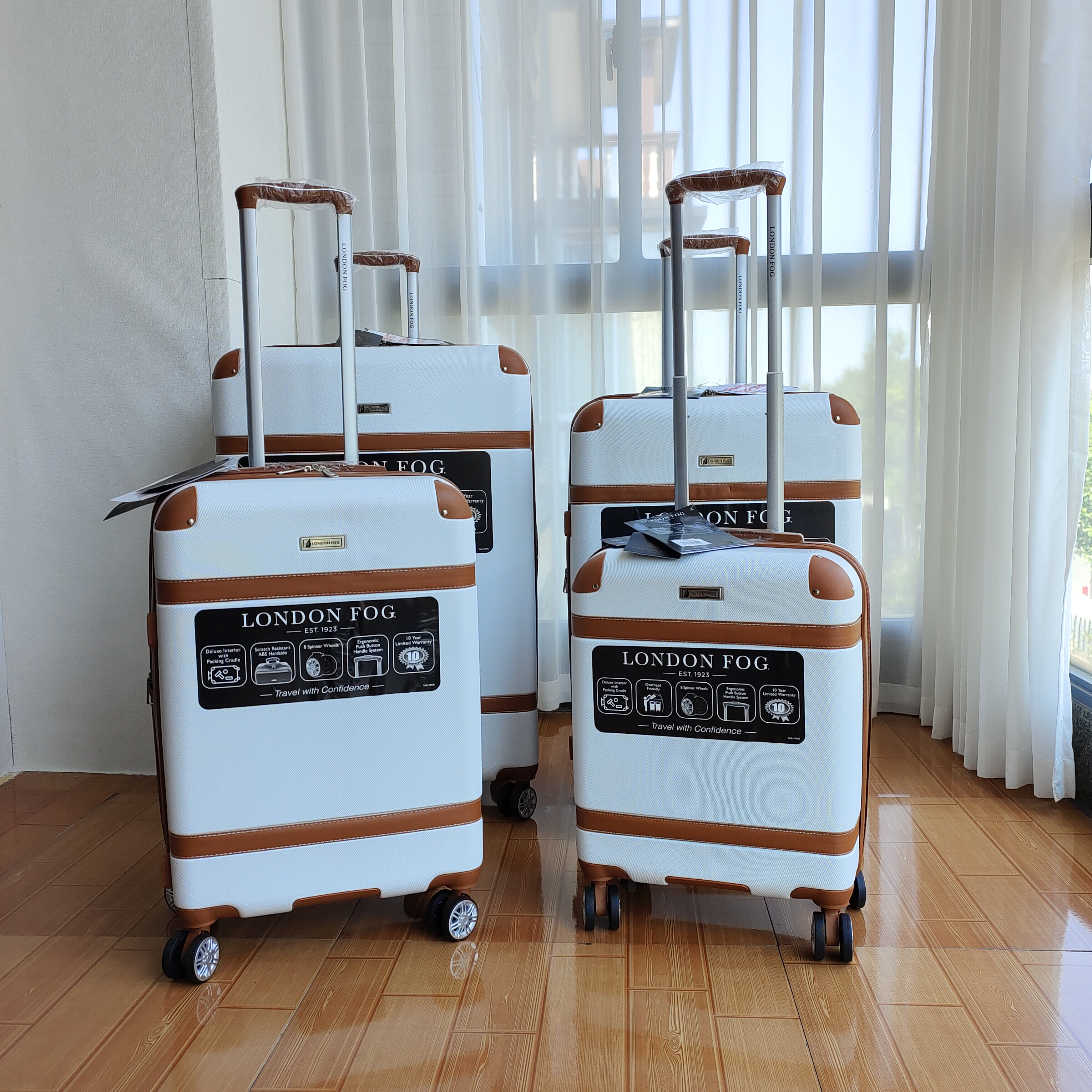 耐磨20寸白色登机箱24寸结实行李箱28寸旅行箱32寸超大容量拉杆箱