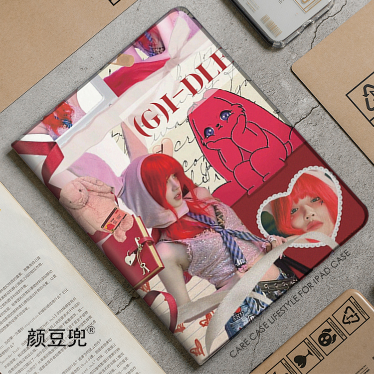 宋雨琦gidle同款ipad10.2适用air4/5保护套matepad pro12.9笔槽mini5/6小米5/6pro11旋转Air6 13寸VIVO3Pro壳