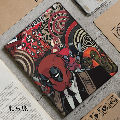 死侍Deadpool同款周边ipad10.2适用air4/5保护套matepad pro12.9笔槽mini5/6小米5/6pro11旋转Air6壳VIVO3Pro