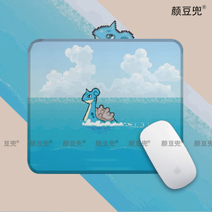 拉普拉斯像素风宝可梦 小号动漫周边鼠标垫 游戏鼠标垫 水洗防滑