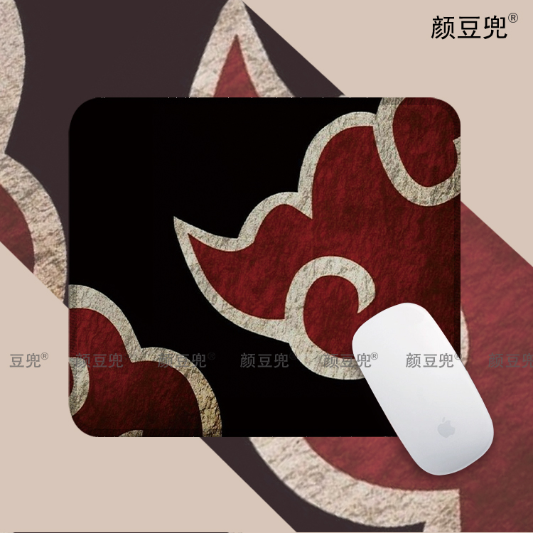 火影忍者 晓组织 祥云办公电脑鼠标垫 动漫锁边鼠标垫 硅胶防滑软
