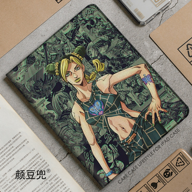 适用JOJO空条徐伦ipad10.2不灭钻石air4保护套pro11软9.7笔槽mini
