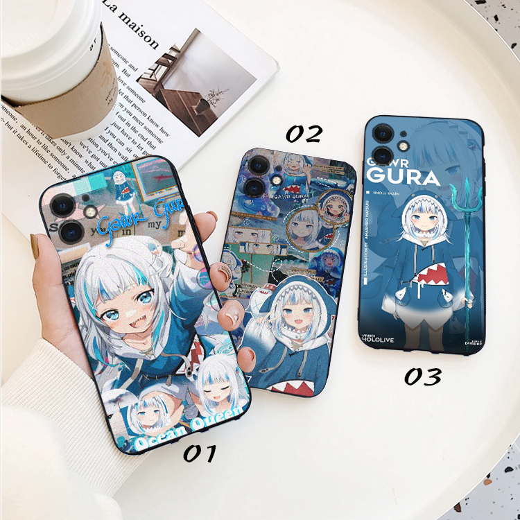 GAWR·GURA鲨鱼噶呜·古拉手机壳适用11苹果12 PRO MAX虚拟主播XS