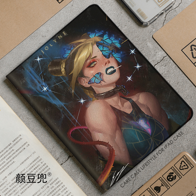 JOJO空条徐伦ipad10.2适用air34保护套pro11笔槽9.7mini6华为Mate