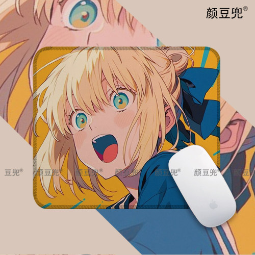 fate吾王saber阿尔托利亚小号电竞游戏鼠标垫 动漫周边鼠标垫锁边