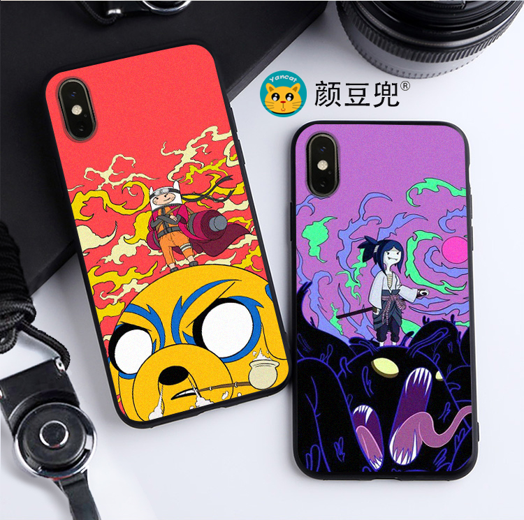 火影忍者 鸣人佐助情侣8手机壳iPhone13适用12 Pro苹果11 XS MAXR