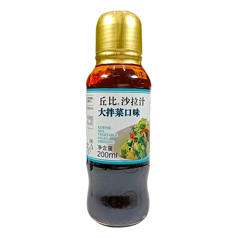 丘比沙拉汁大拌菜口味200ml/瓶 油醋汁烤肉凉拌菜火锅蘸料拌料