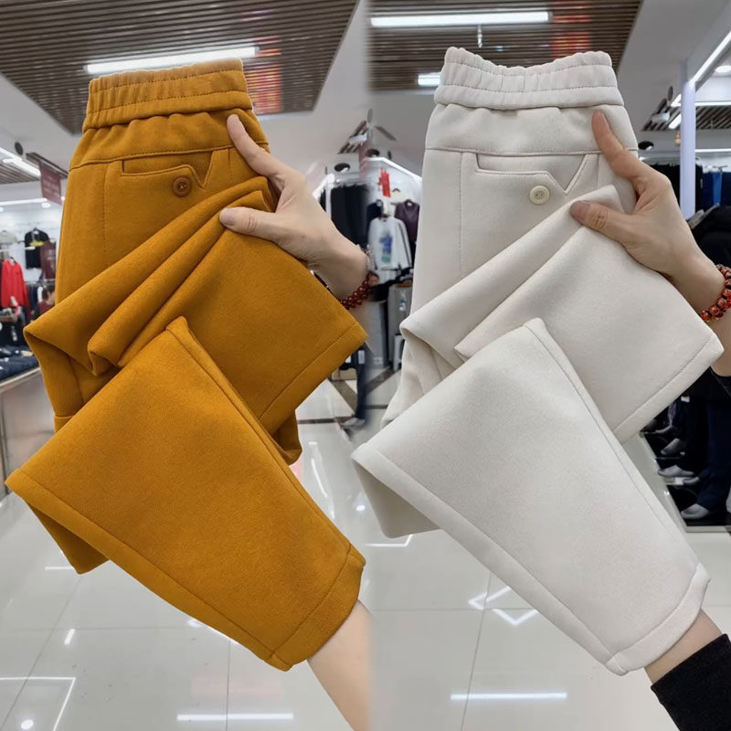2026春季新款高腰显瘦直筒裤女宽松小脚休闲运动裤时尚百搭哈伦裤,女装/女士精品,休闲裤,淘宝优惠券,粉丝福利购,淘宝优惠卷